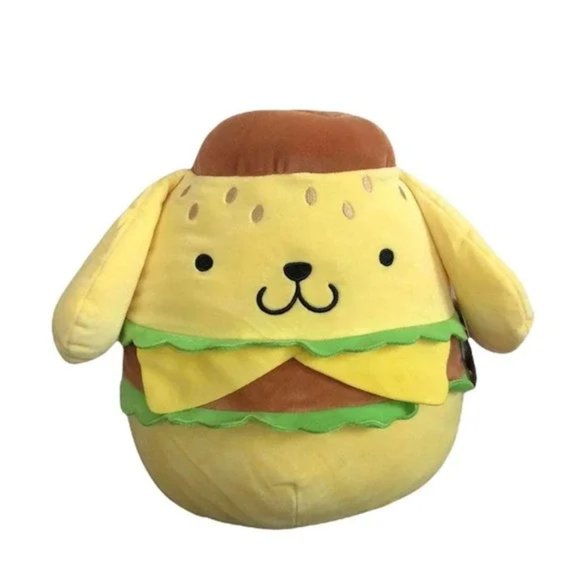 Squishmallows Other - Squishmallow Sanrio Pompompurin Burger 12" Plush Hello Kitty Dog Kawaii Pom Pom